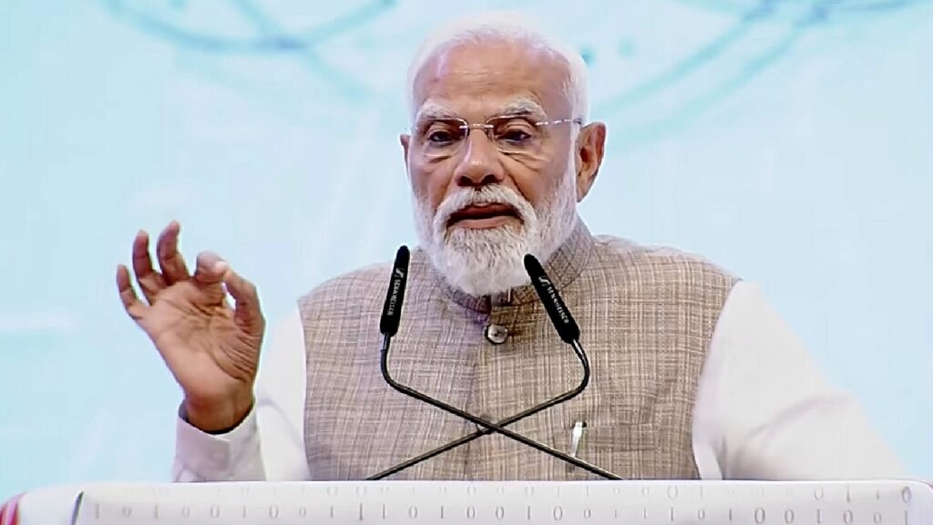 Narendra Modi speaking on LPG shortage in India and government response