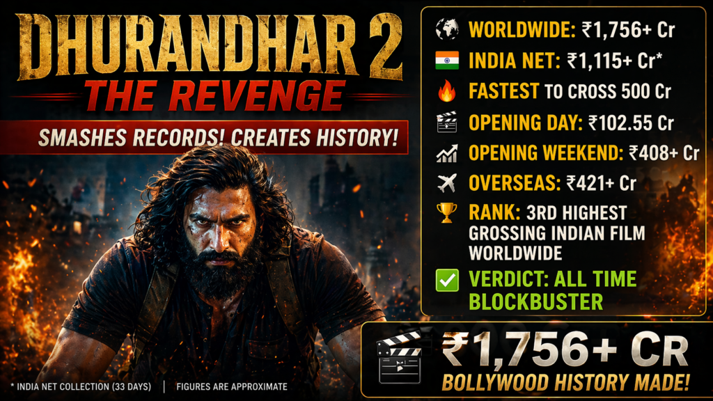 Dhurandhar The Revenge box office records Ranveer Singh blockbuster movie 2026